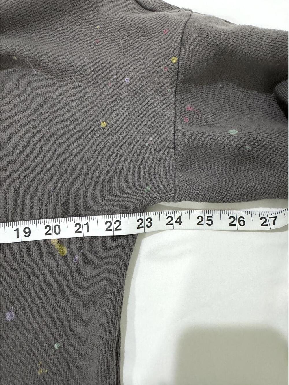 Free People FP Movement Make It Count Gray Splatter Sweatshirt Medium - Picture 9 of 9